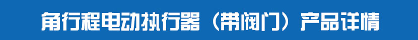 角行程深夜视频在线观看執行器（帶閥門）產品詳情